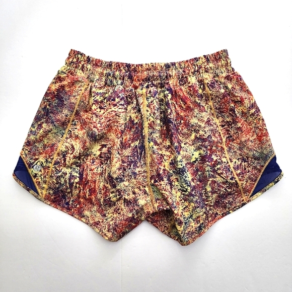 Lululemon Hotty Hot Women's Purple Seawheeze Shorts 4" Inseam Linef Size 6  Tall - Picture 4 of 14